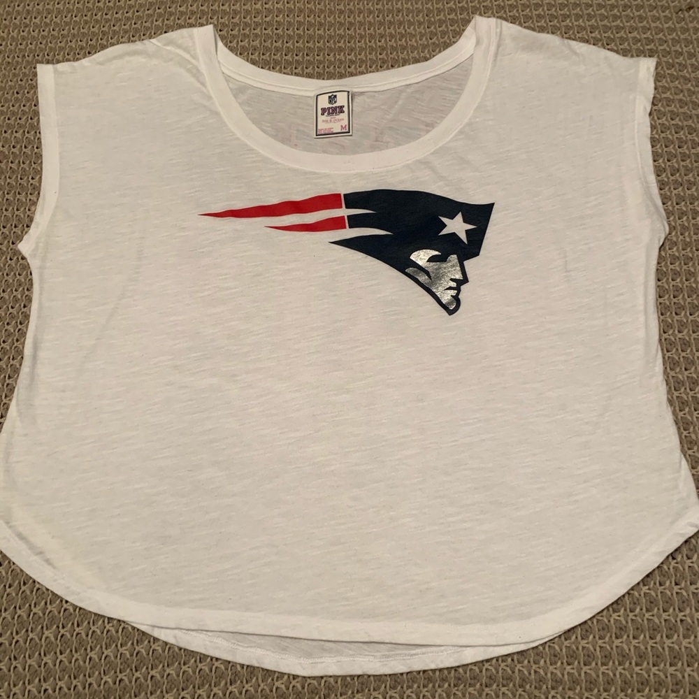 VS Pink patriots shirt//Gently worn